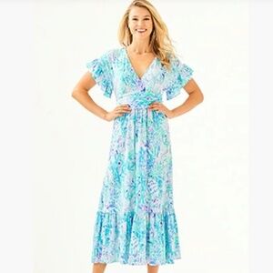 Lilly Pulitzer Jessi midi dress Sz M NWT